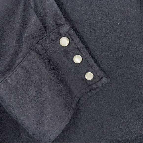 MEDIUM VINTAGE MAURICES BLACK STRETCH WESTERN SHIRT 90s - Picture 10 of 13